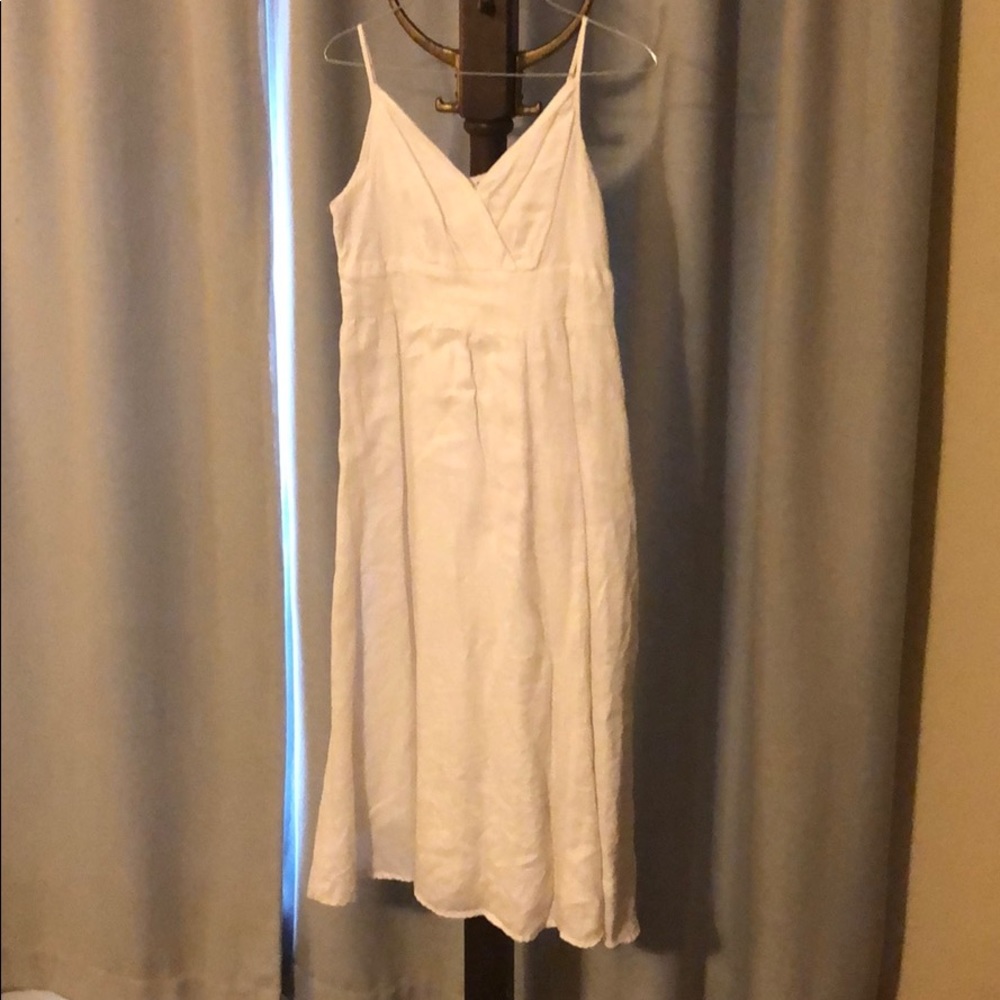 White spaghetti strap dress